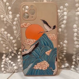 iPhone 11 Pro Max Japanese crane phone case